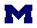 Michigan block M